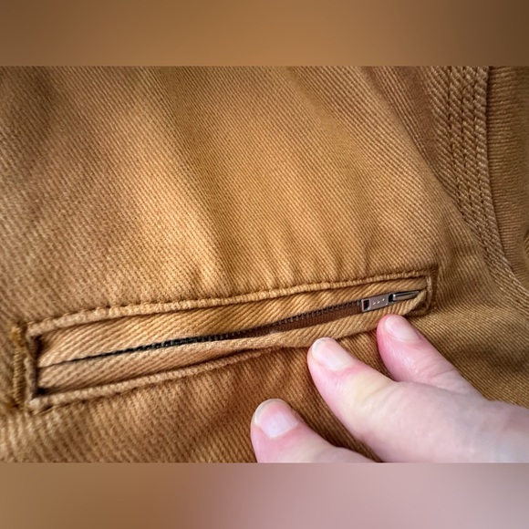 Vintage ETHYL”S LG Golden Brown Jacket with Graphic Wild West Lining - Picture 11 of 14